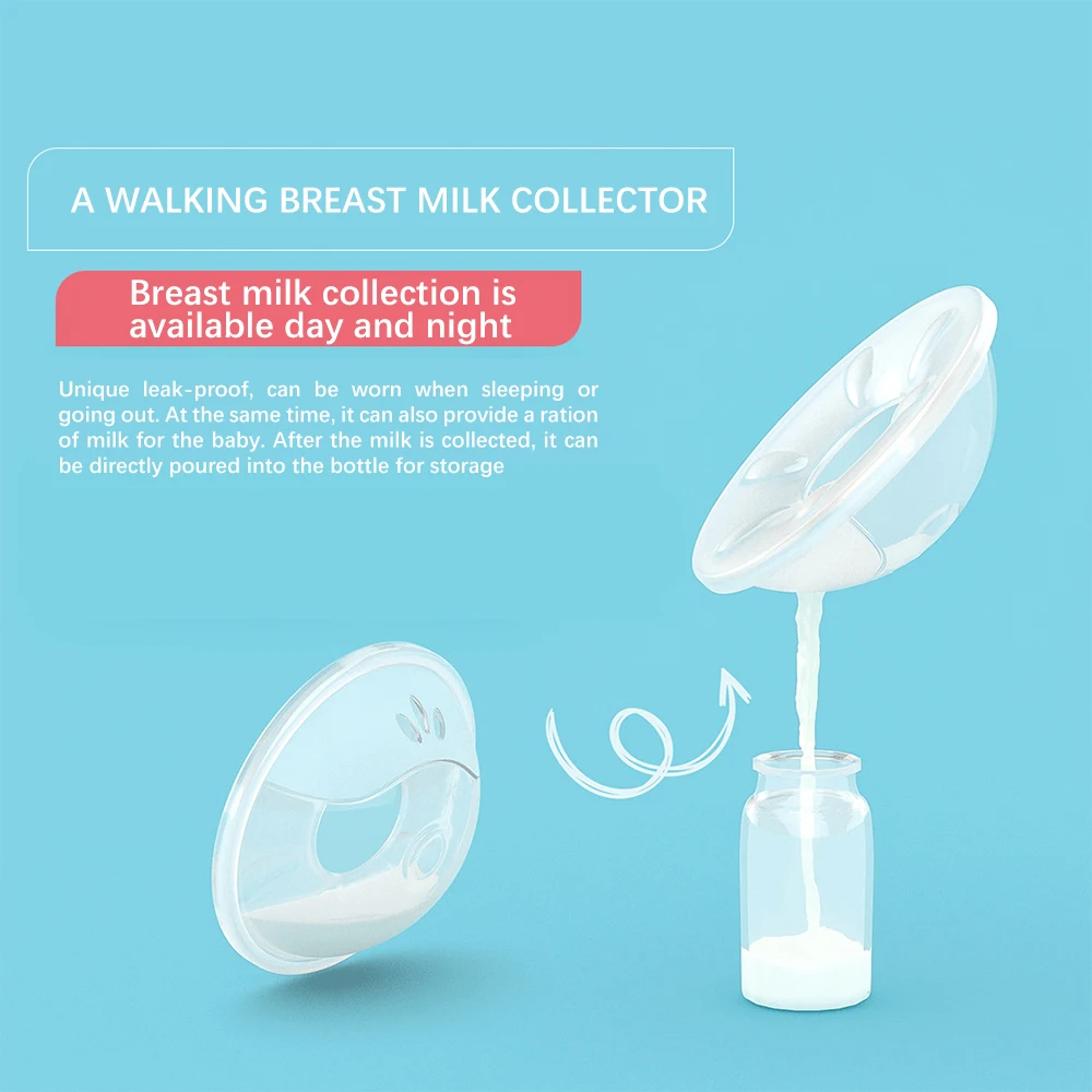 Taza recolectora de leche materna portátil, silicona sin BPA - imagen 2