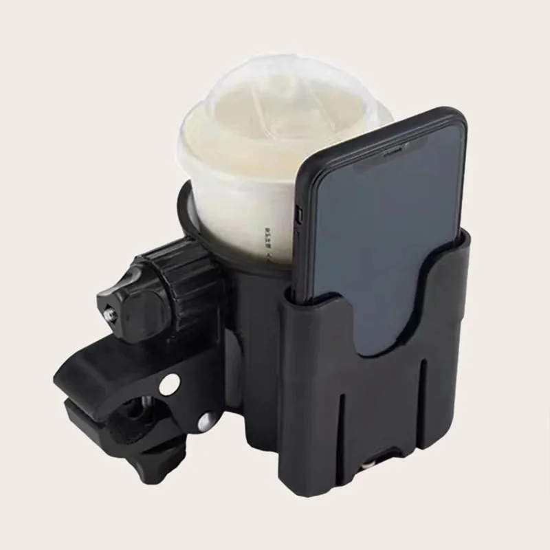 Soporte universal para biberón y teléfono en carrito giratorio - imagen 2