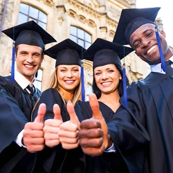 Sombrero de graduación unisex en fibras acrílicas para recuerdo