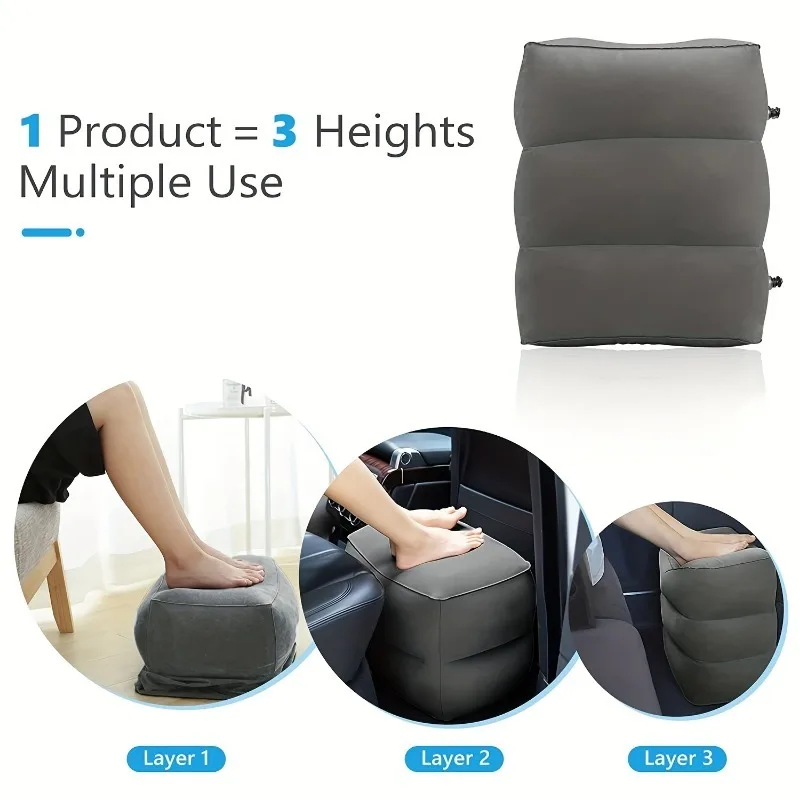 Almohada inflable en uso