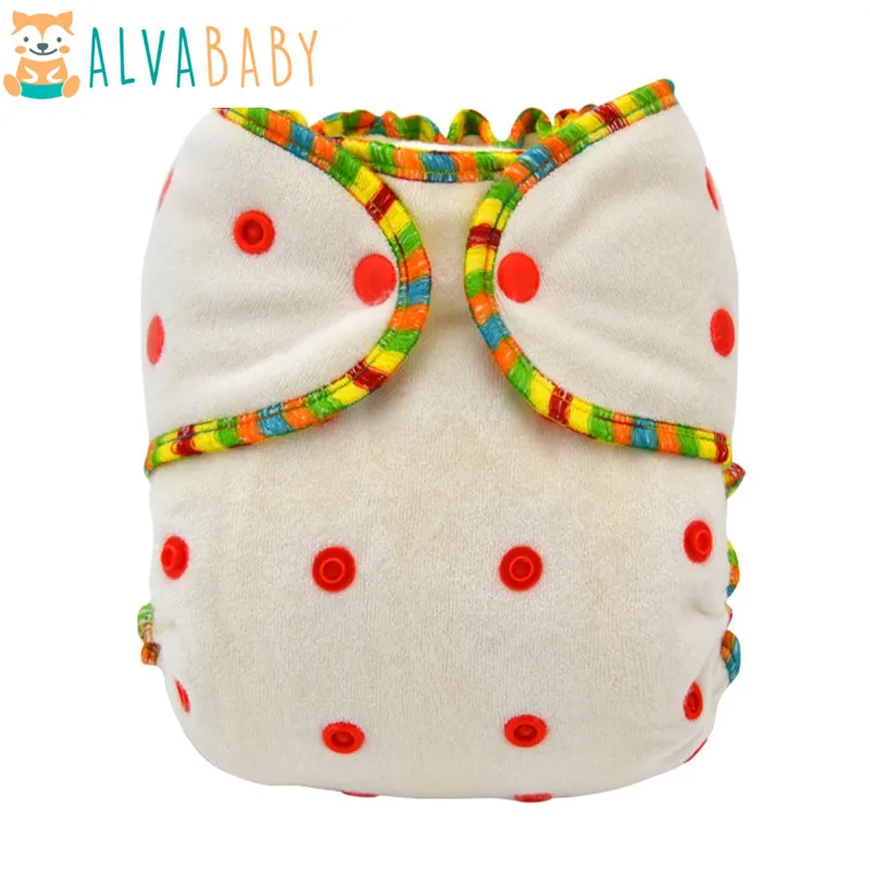 ALVABABY pañal de bambú reusable para bebé – Tela lavable
