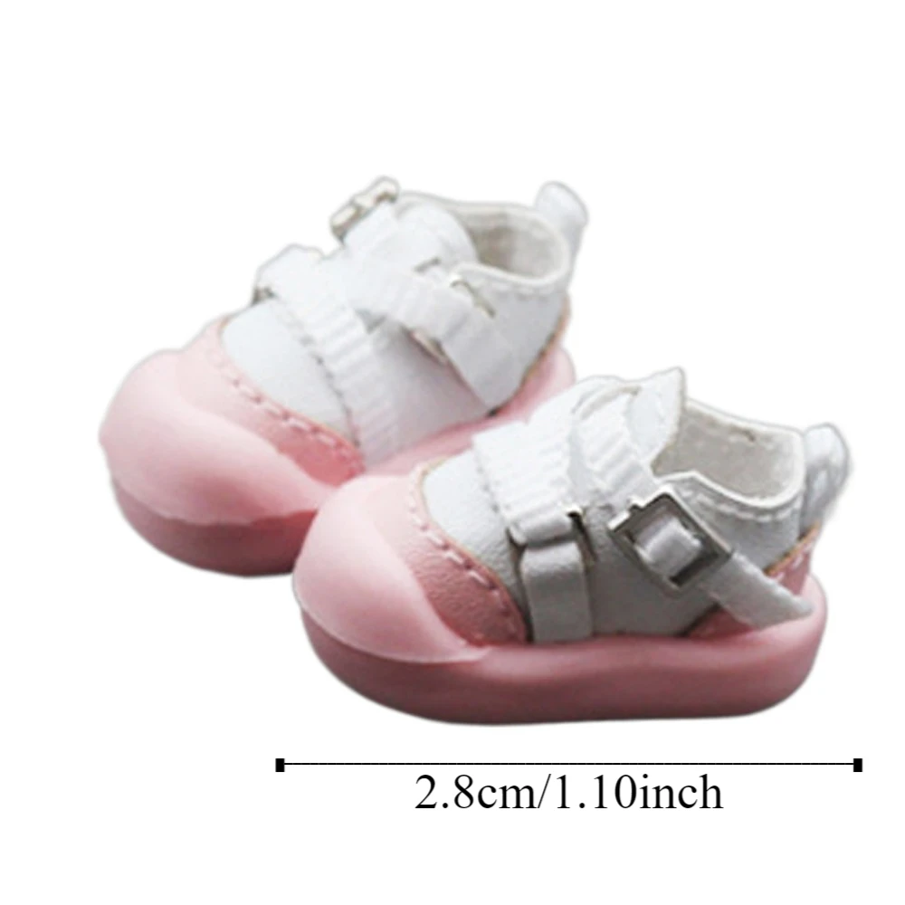 Zapatos de muñecas OB11 y MJD de goma suave para casita pequeña
