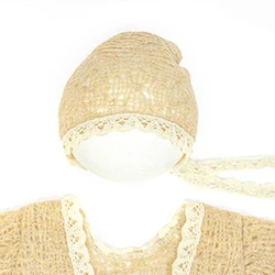 Conjunto mohair bebé recién nacido – Vestido y pelele suaves
