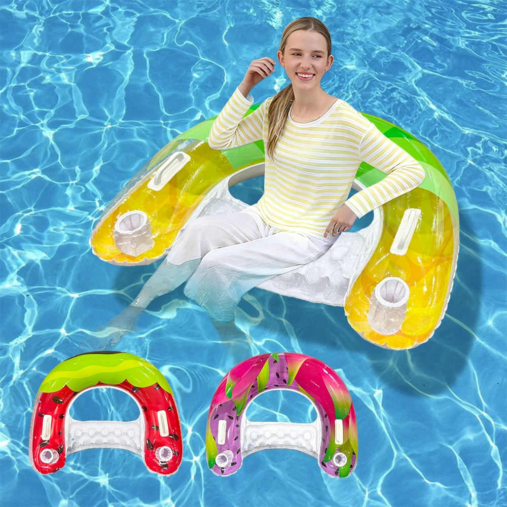 Silla inflable para piscina y playa, asiento individual - imagen 5