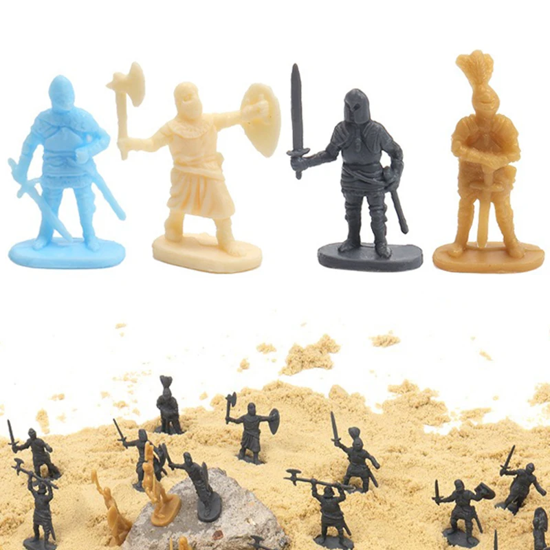 Miniaturas de soldados medievales para manualidades y juego