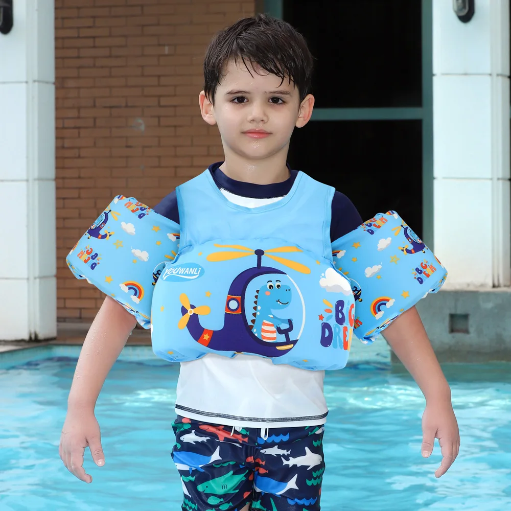 Flotador de brazo doble no inflable con chaleco salvavidas bebé - imagen 3