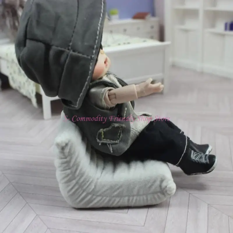 Sofá casita de muñecas individual con detalles realistas - imagen 4
