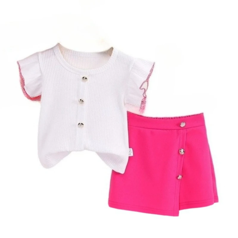 Conjunto de verano bebé con camiseta y pantalón corto infantil - imagen 4