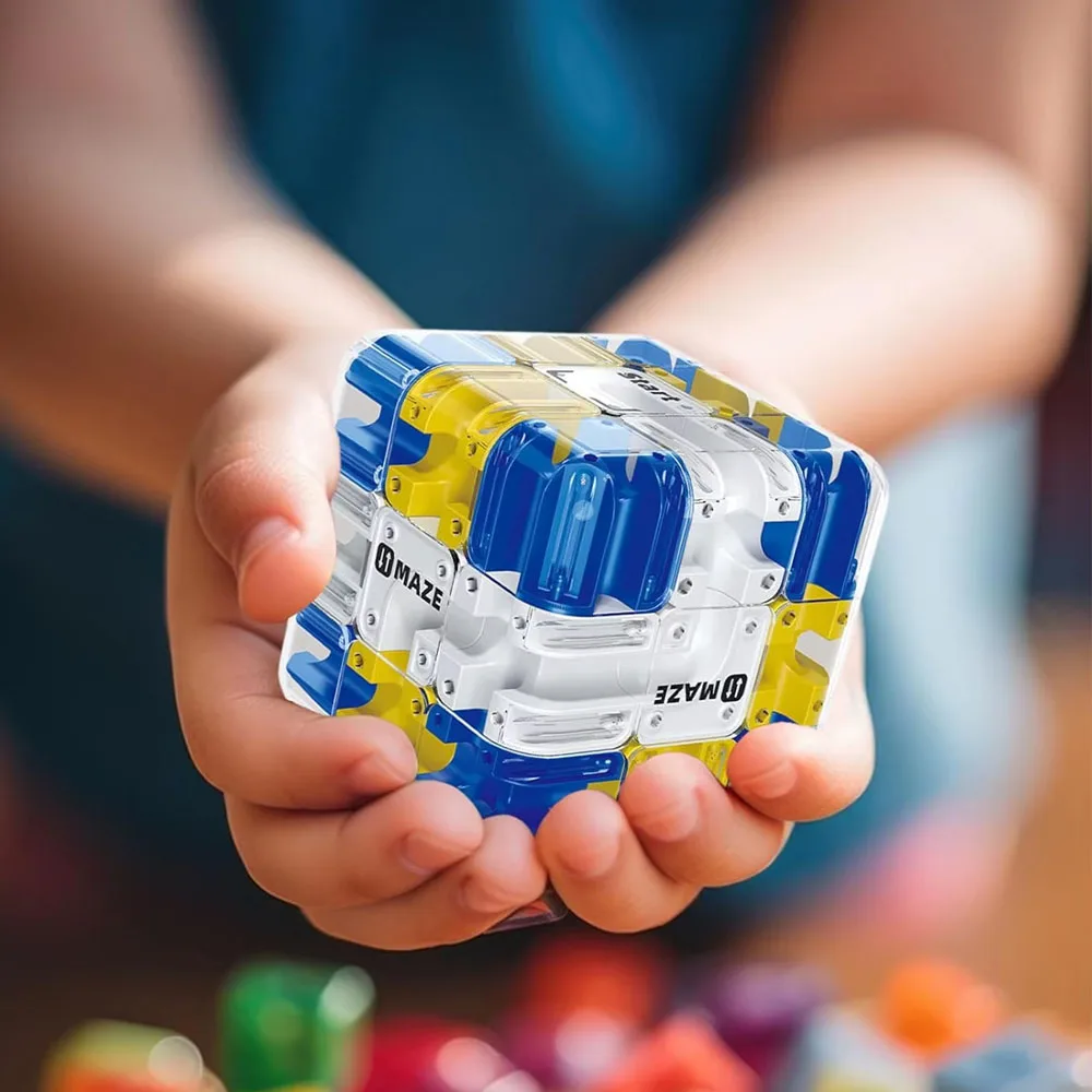 Cubo mágico laberinto de bolas rodantes 3D, juguete educativo - imagen 2
