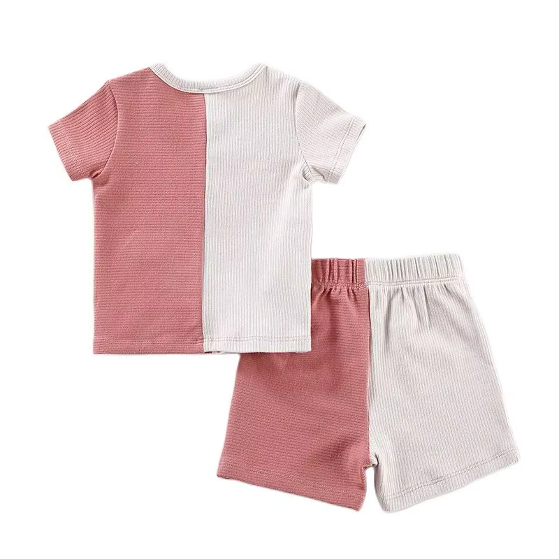 Bay Clothes conjunto acanalado para bebé – Pantalón corto de punto - imagen 3