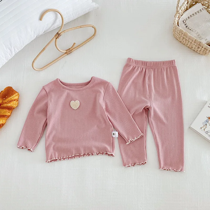 Pijama coreano de manga larga para niños – Conjunto cálido de invierno - imagen 3