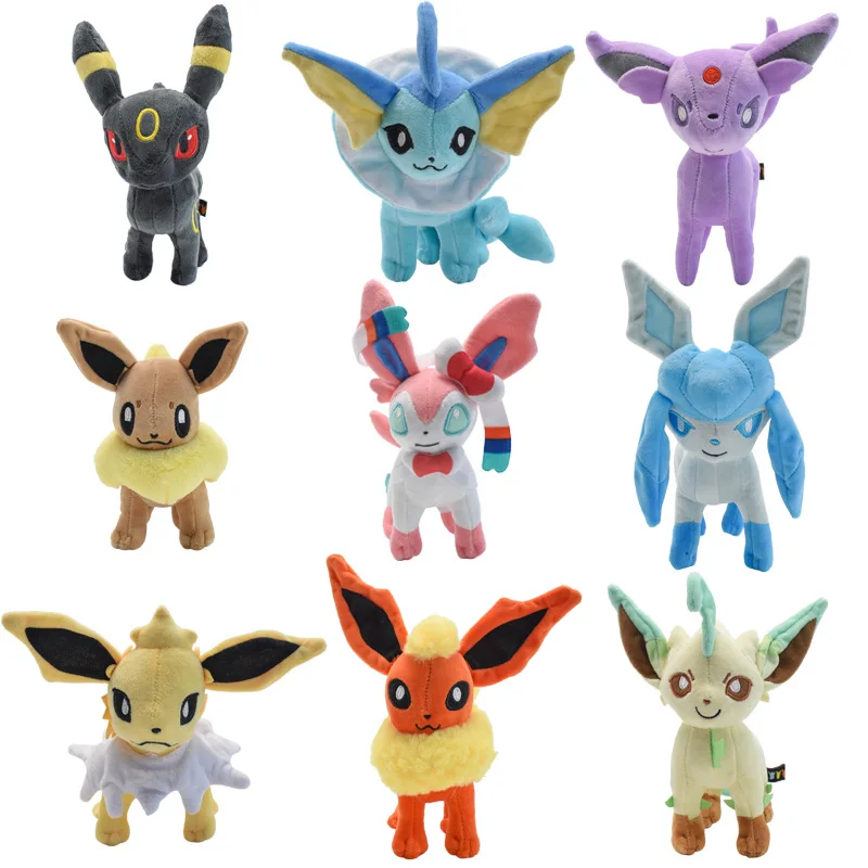 Peluches Pokémon coleccionables Pikachu y sus evoluciones para regalo