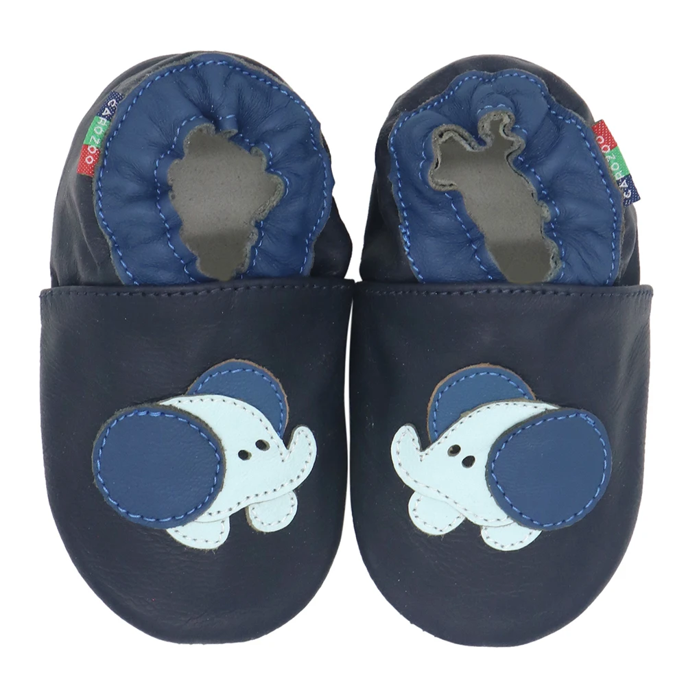 Carozoo Zapatos de Piel para Primeros Pasos – Suela Blanda Antideslizante - imagen 2