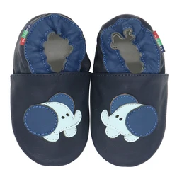 Carozoo Zapatos de Piel para Primeros Pasos – Suela Blanda Antideslizante