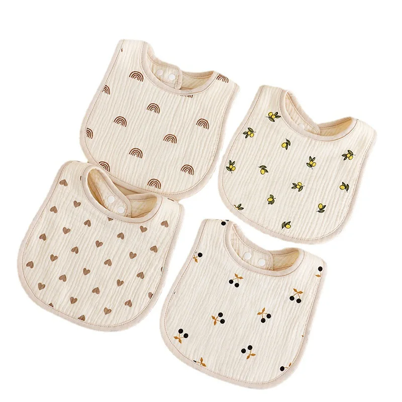 Baberos de algodón para bebé – Absorbentes para tomas y eructos - imagen 3