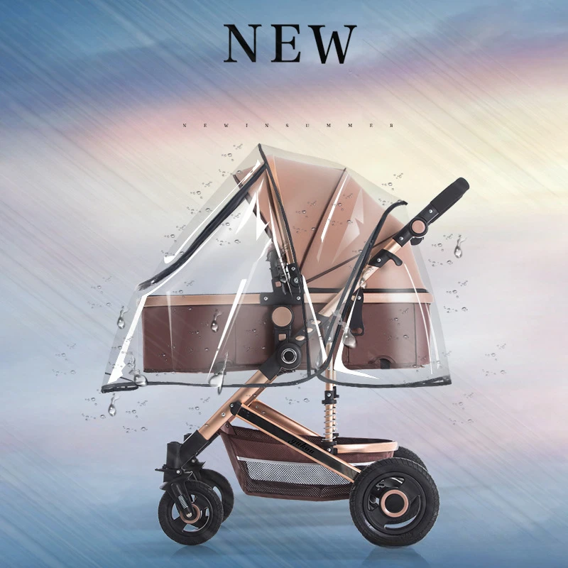 Funda de lluvia universal para carrito – Transparente y transpirable - imagen 3