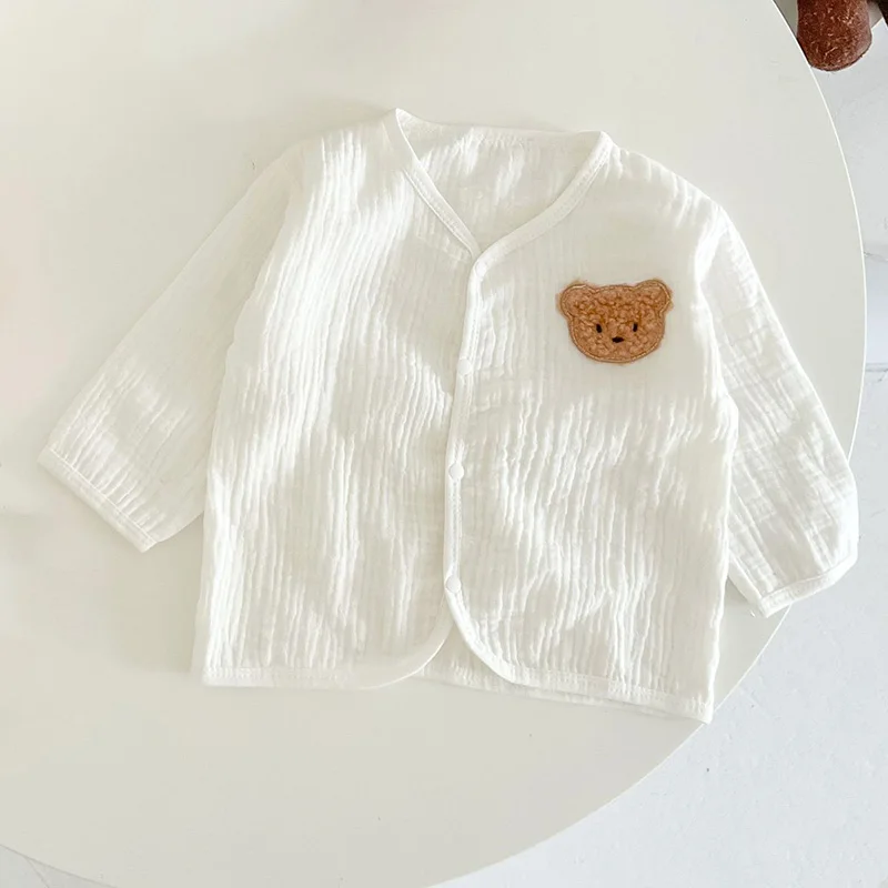 Mono muselina bebé con gorro oso y abrigo de verano - imagen 2