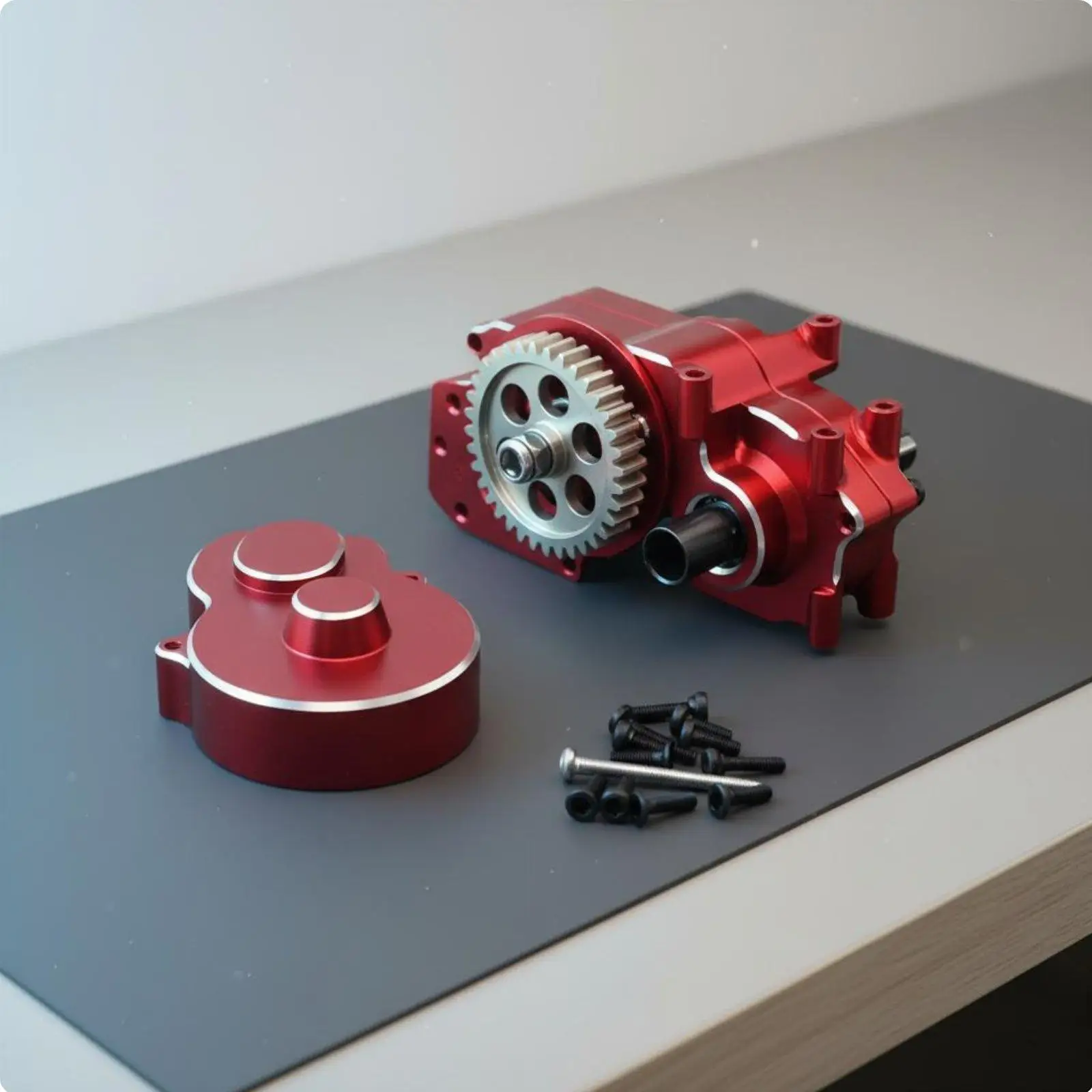 Caja de cambios trasera de metal para coche RC fácil montaje - imagen 2