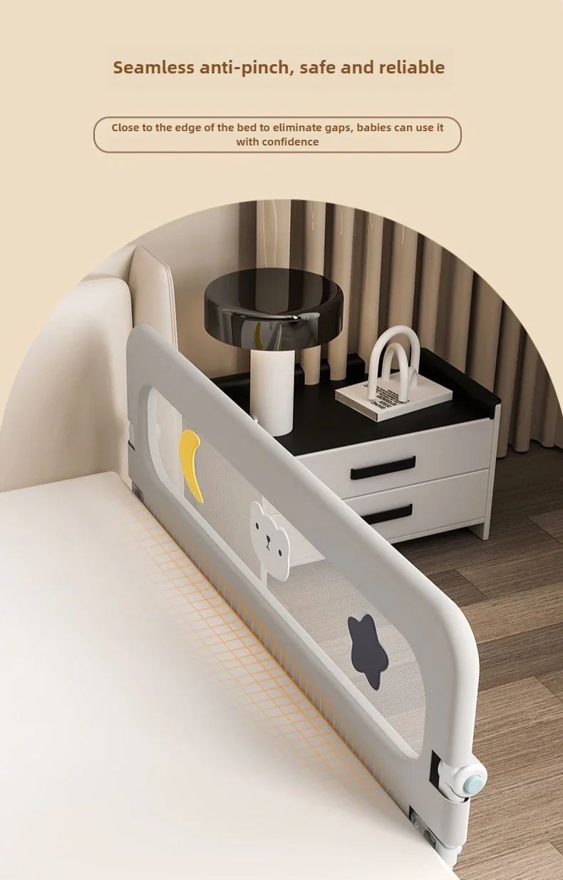 Vista del diseño de protección para cama