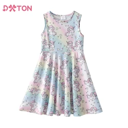 Vestido unicornio estampado para niña Dxton – Fresco y cómodo