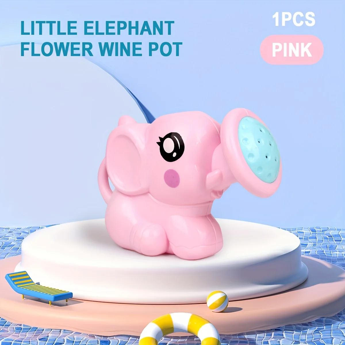 Juguete de baño elefante – Regadera acuática para bebés - imagen 4