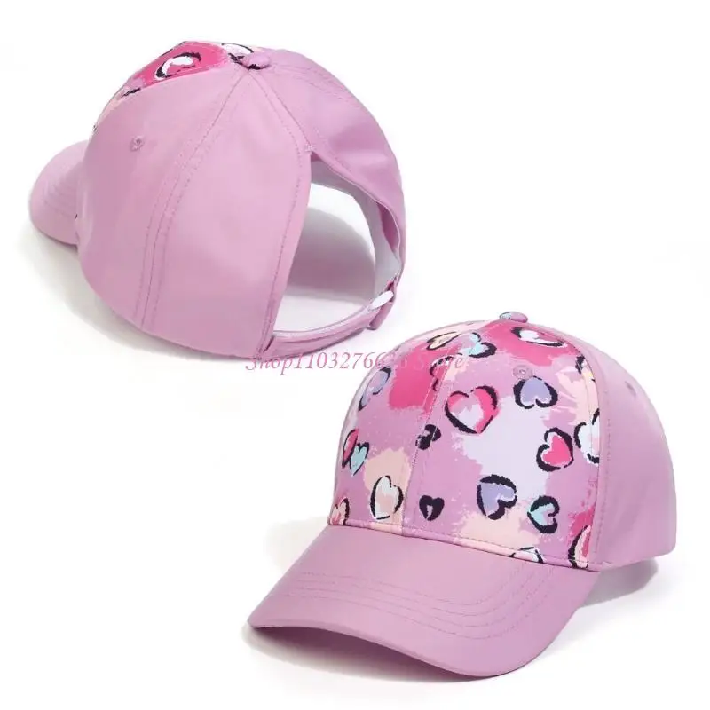 R6FD gorra béisbol ajustable para niños con cola de caballo - imagen 2