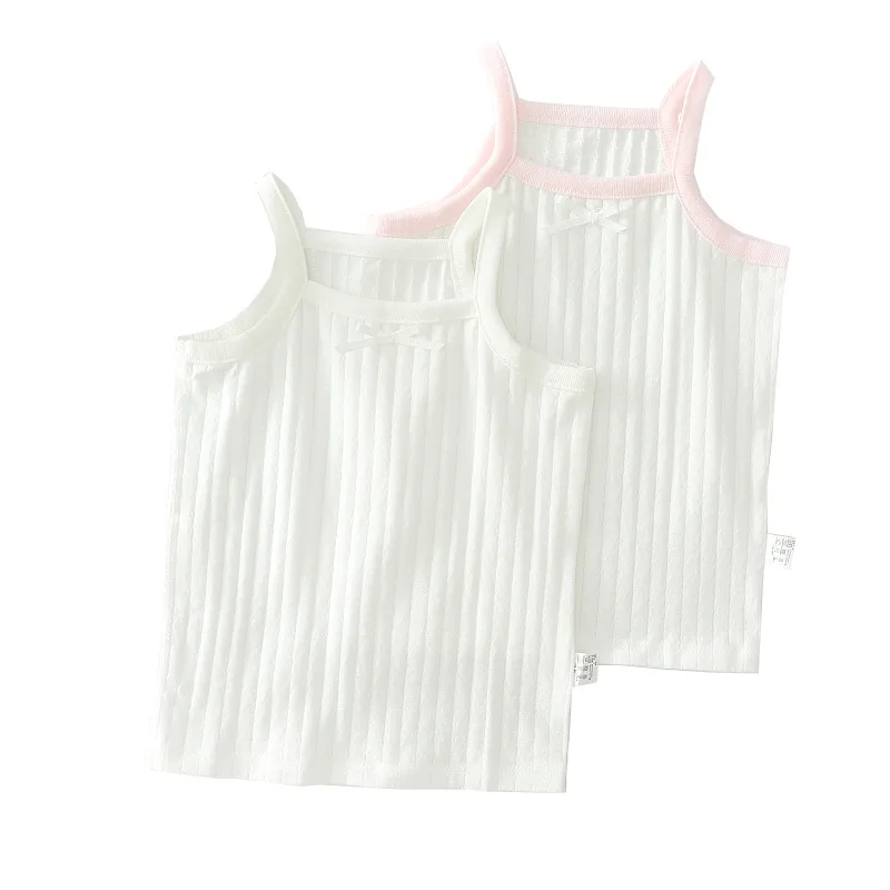 Conjunto infantil tirantes finos algodón transpirable para niña - imagen 2