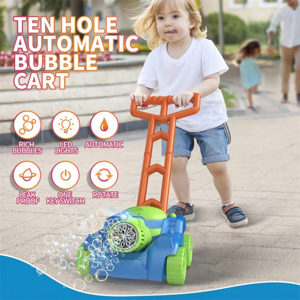 Juguete automático de burbujas con ruedas