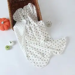 QX2D Mantita de bebé recibidora para arrullo, suave y cómoda
