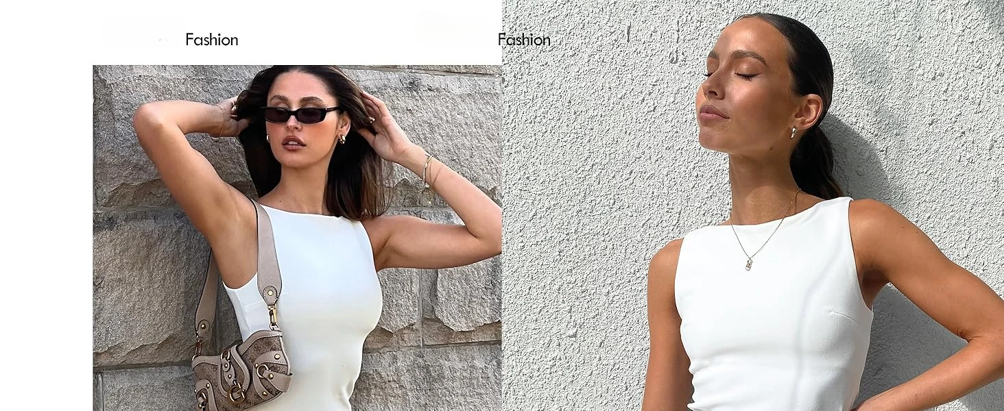 Vestido blanco mini con escote barco