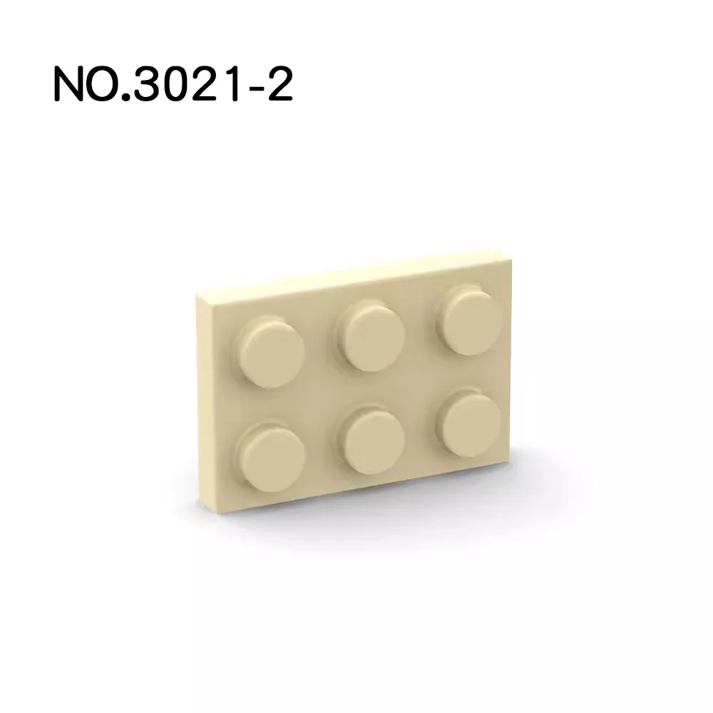 Placas de construcción 2x3 en varios colores