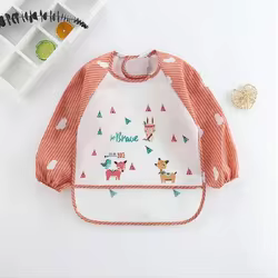 Bata impermeable de manga larga para bebé con dibujos animados