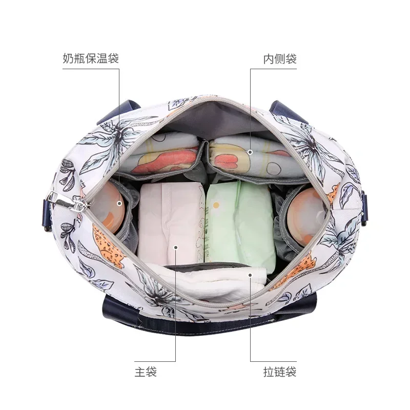Bolsa para pañales impermeable de gran capacidad cochecito - imagen 4
