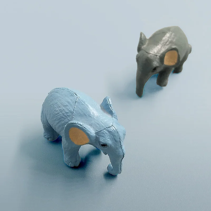 Figuras de elefante para jardín de hadas – Decoración artesanal - imagen 5