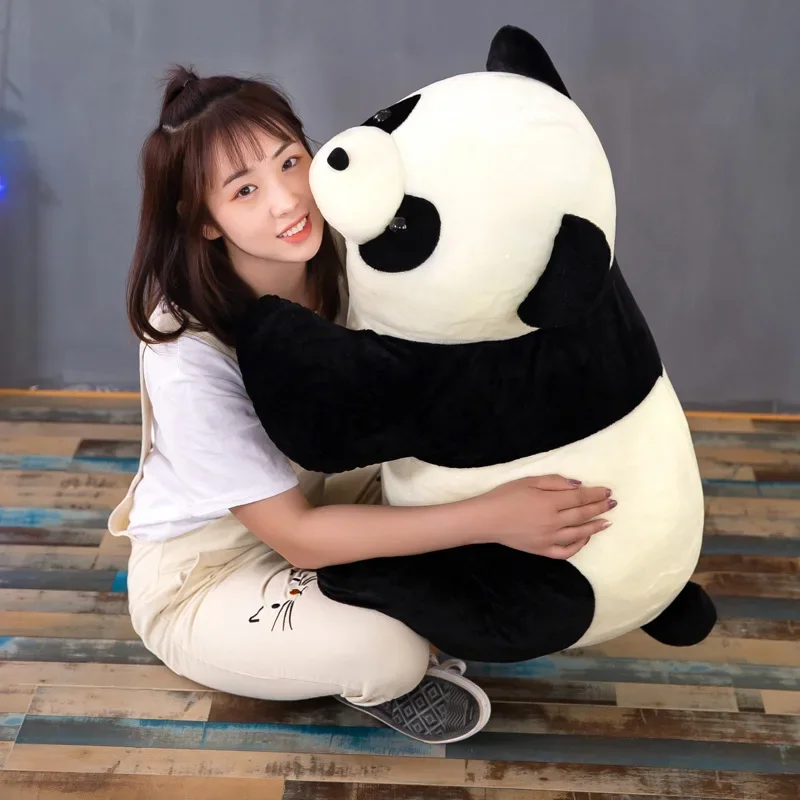 Peluche de panda suave y animado con forma de almohada infantil