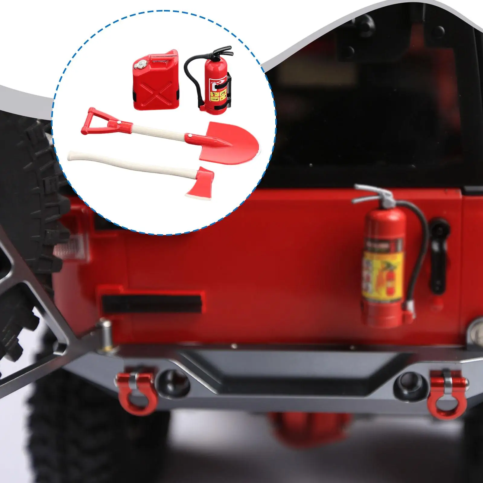 Accesorios para coche teledirigido RC – Decoración simulación fácil - imagen 2