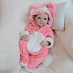Muñeca reborn realista Bettie en vinilo cuerpo completo con bebé