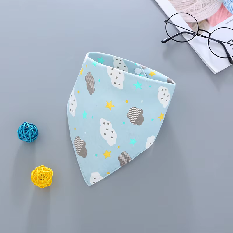 Paños triangulares de algodón para bebés – Baberos y pañuelos absorbentes - imagen 4