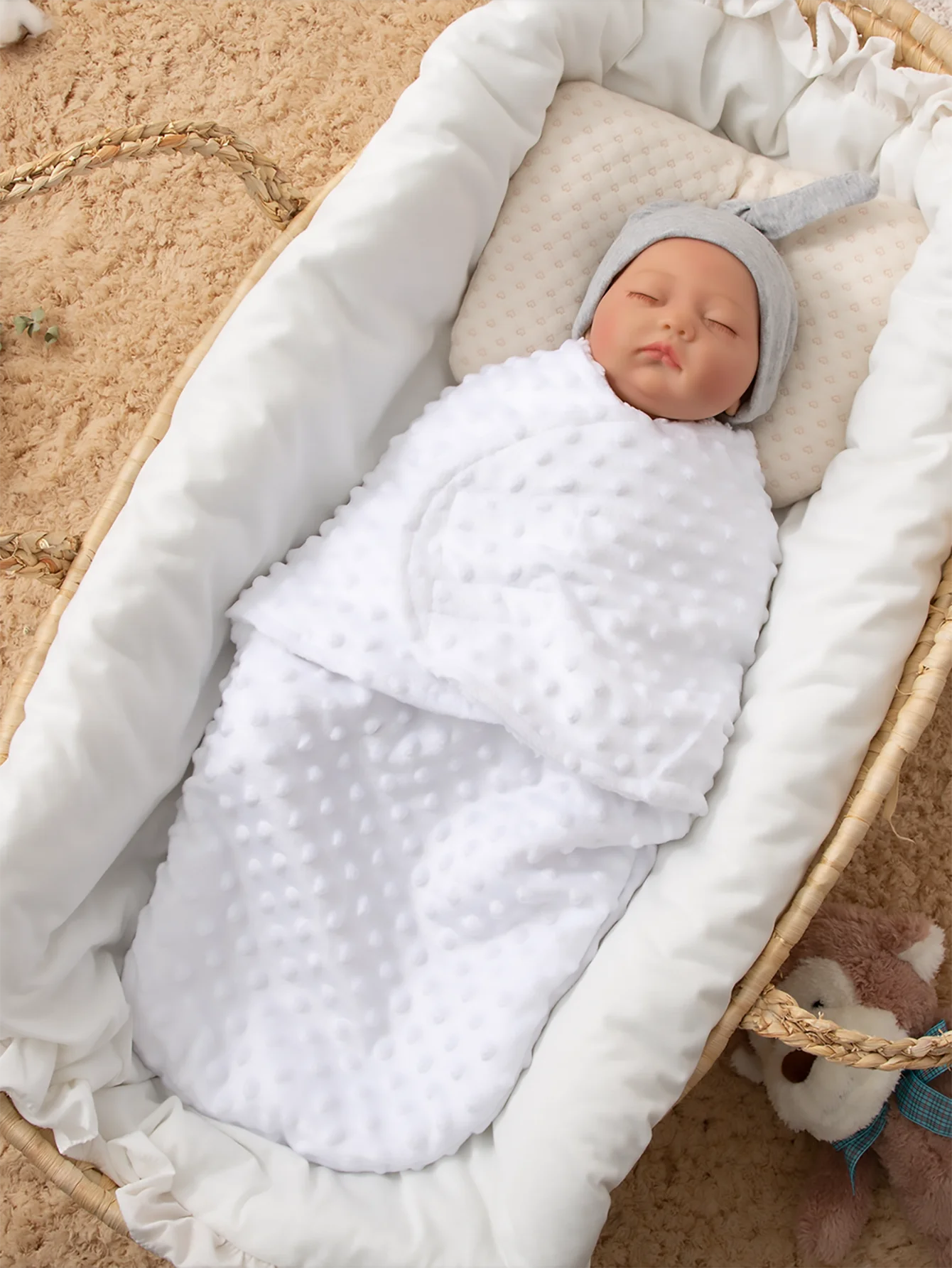 Manta para bebé envolvente de dormir recién nacido, fácil cambio - imagen 4