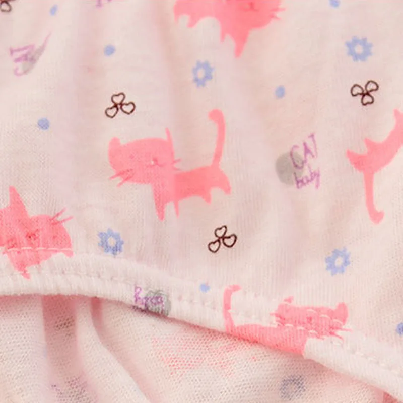 Bragas de algodón triangulares para niñas con estampado gato - imagen 5