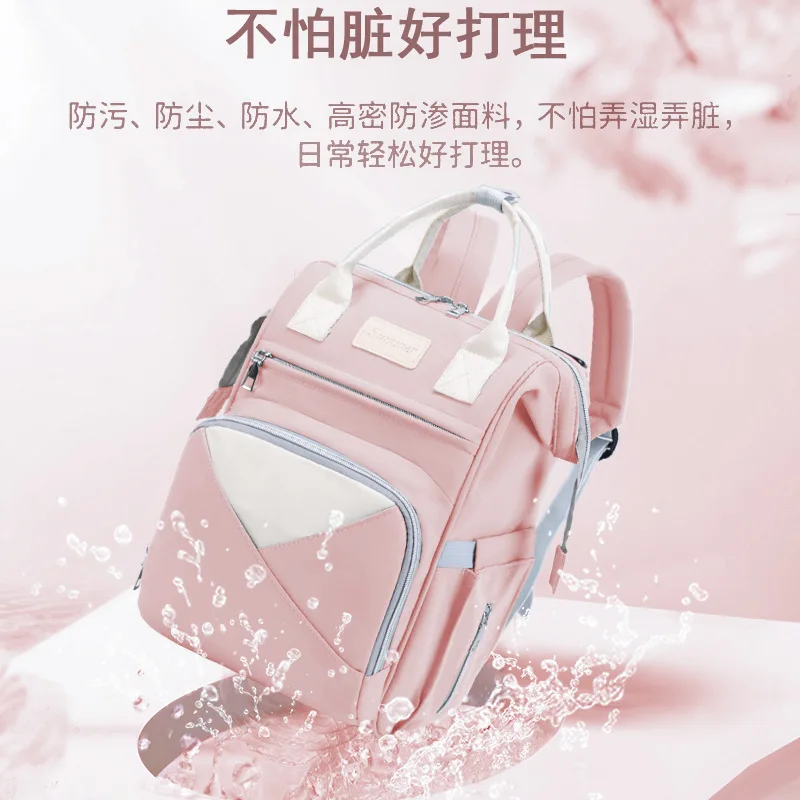 Bolsa de pañales impermeable multifuncional gran capacidad - imagen 5
