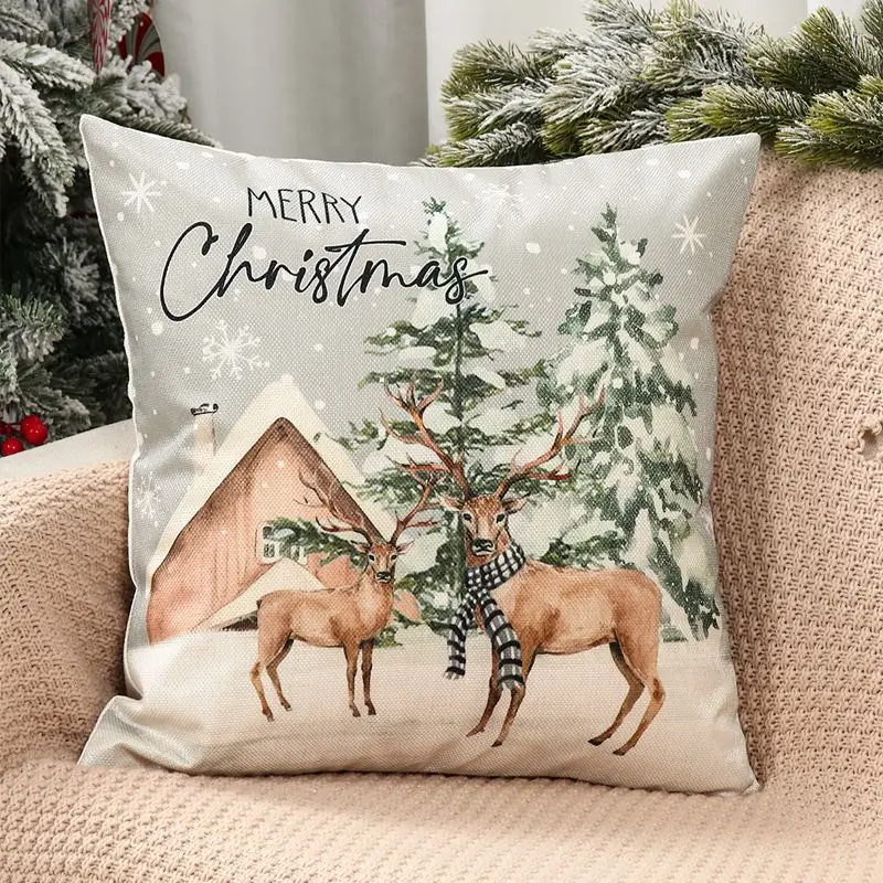 Cojines decorativos navideños de Papá Noel