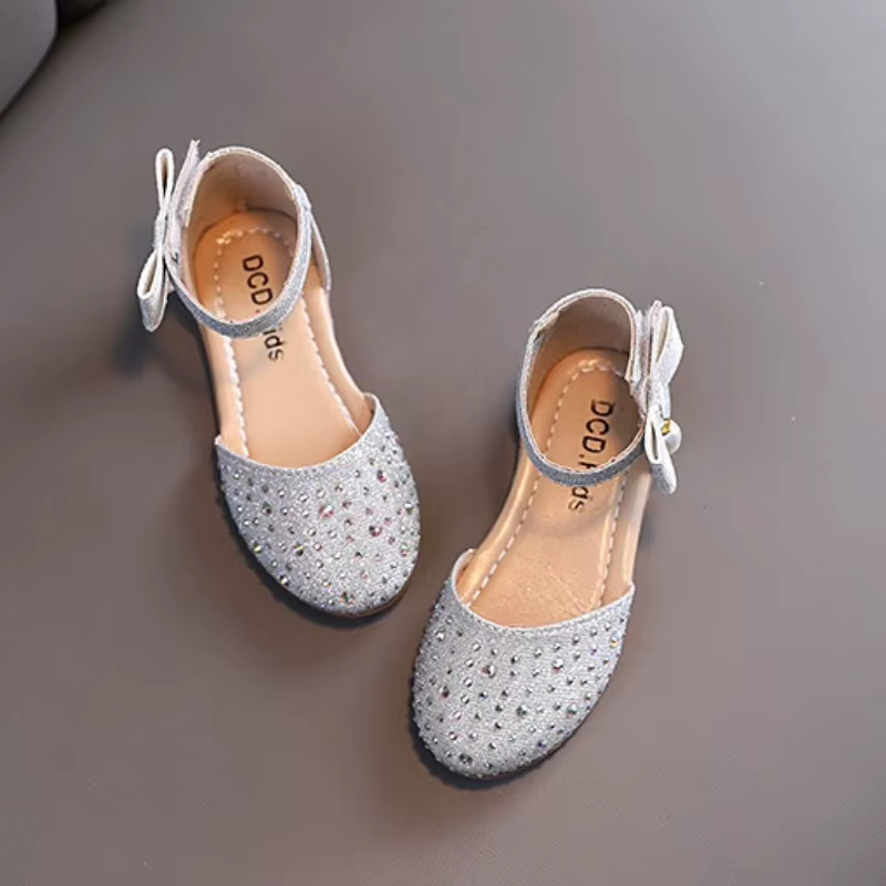 Sandalias de playa para niñas estilo princesa con diamantes - imagen 5