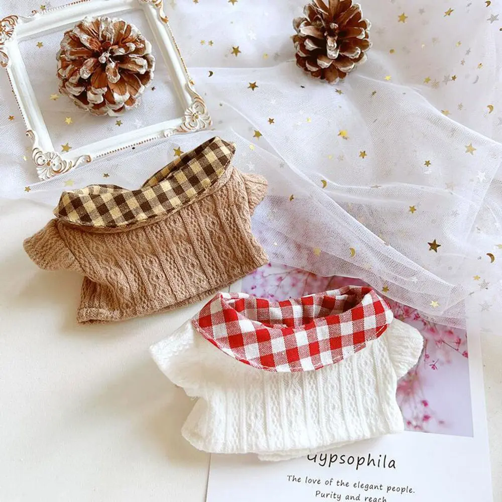 Ropa para muñecas de 20 cm Idol – Conjunto top y abrigo a cuadros - imagen 4