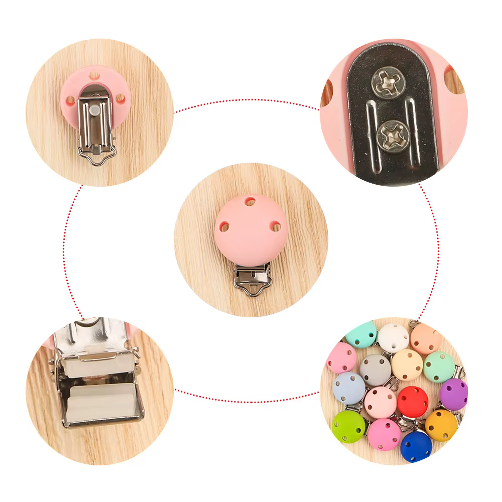 Clips de silicona para decorar mochilas y sombreros