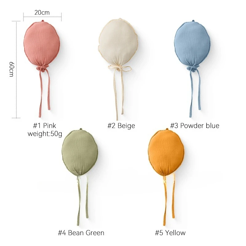 Globos minimalistas para sesión de fotos de bebé - imagen 3