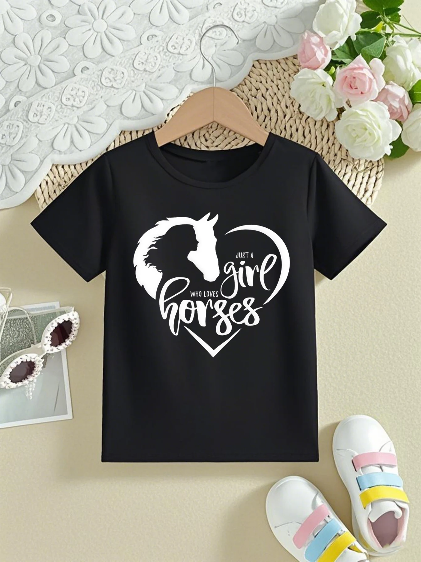 Camiseta de niña de verano con estampado gráfico tierno - imagen 4