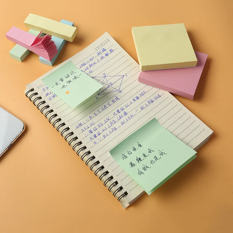 Notas adhesivas en bloc multicolor para escuela y oficina - imagen 4
