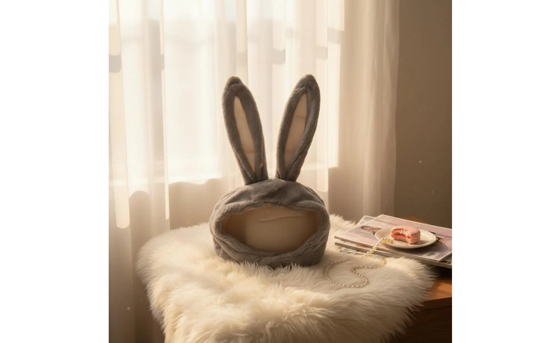 Gorro con orejas de conejo para cosplay y fotos