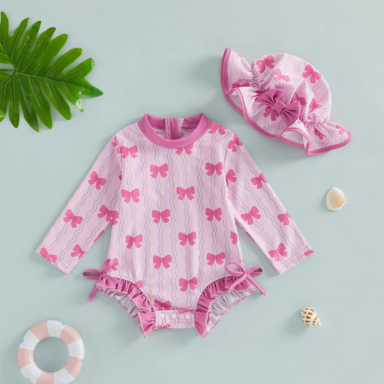 Bañador niña Tregren con lazo – Suave y cómodo para bebé - imagen 3